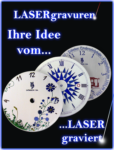Lasergravur Zifferblatt - Wir Drucken NICHT!