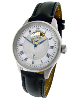 Automatik Uhr mit 925 Silber Zifferblatt - LittleEye