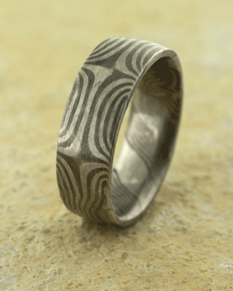 Mokume Gane Wabi Sabi mit Sterne